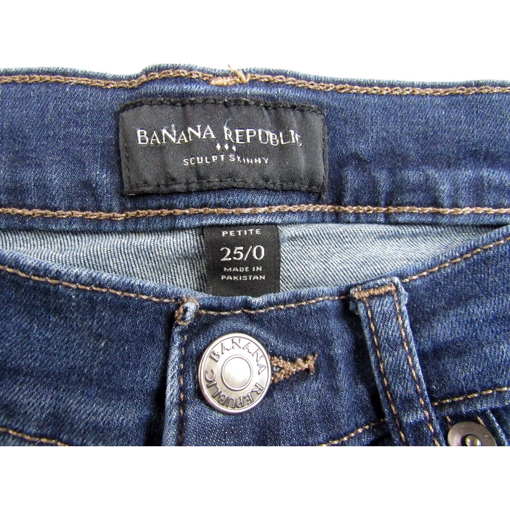 Banana Republic Jeans Sculpt Skinny Women's  Size 25/0 Petite - Picture 6 of 6